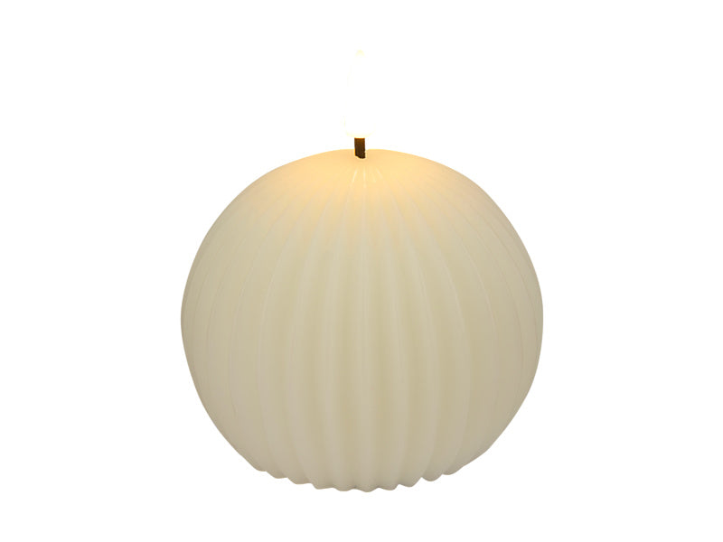 Let's Get Lit Linea LED Round Wax Candle Soy Gift Boxed