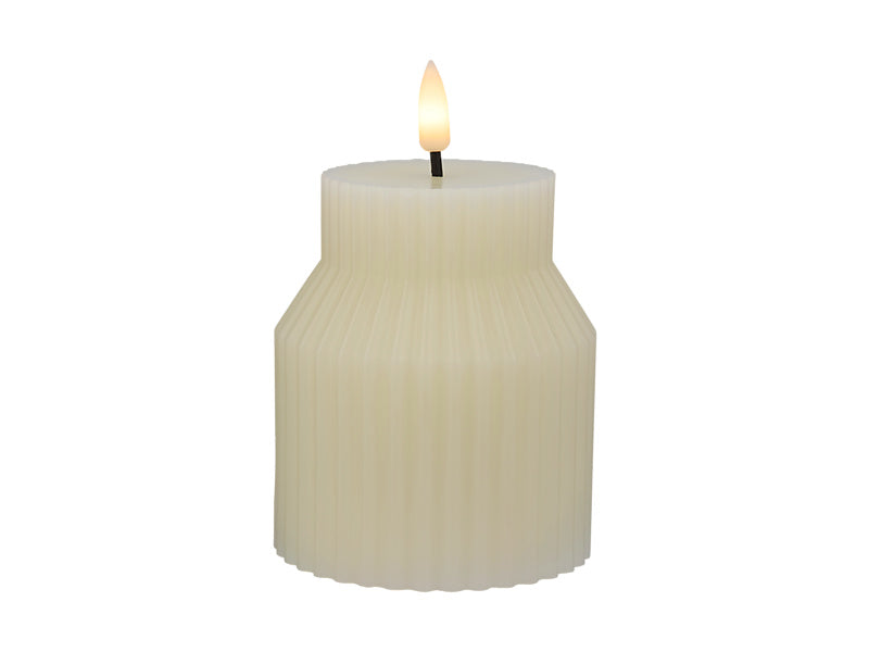 Let's Get Lit Linea LED Sculptural Wax Candle Soy Gift Boxed