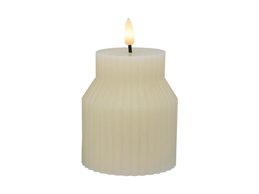 Let's Get Lit Linea LED Sculptural Wax Candle Soy Gift Boxed