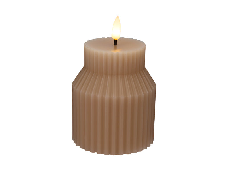 Let's Get Lit Linea LED Sculptural Wax Candle Gift Boxed