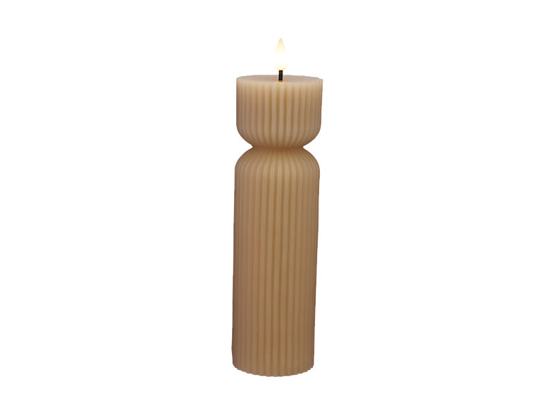 Let's Get Lit Linea LED Sculptural Wax Candle Gift Boxed
