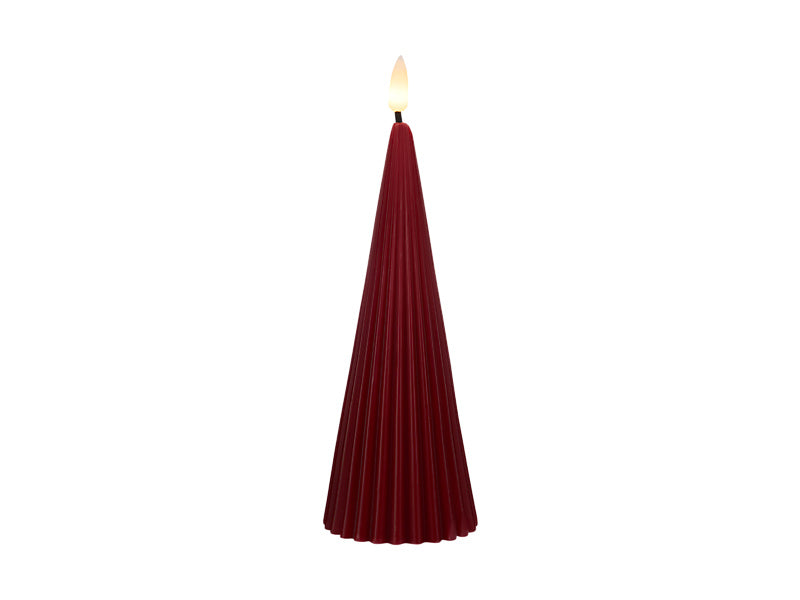 Let's Get Lit Linea LED Cone Wax Candle Cherry Gift Boxed