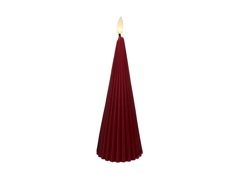 Let's Get Lit Linea LED Cone Wax Candle Cherry Gift Boxed