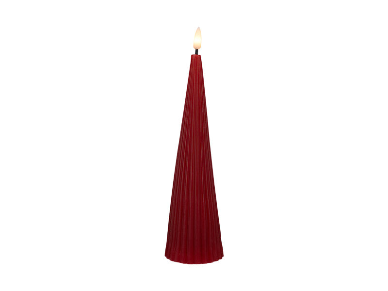 Let's Get Lit Linea LED Cone Wax Candle Cherry Gift Boxed
