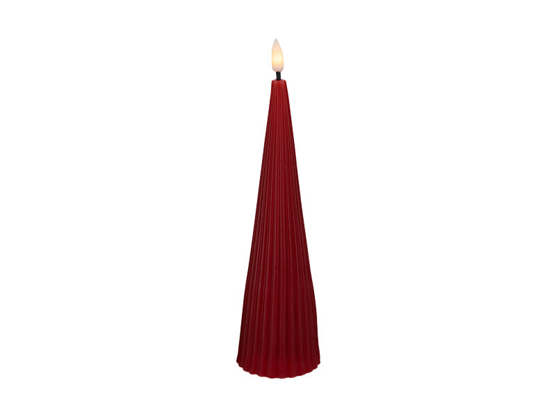 Let's Get Lit Linea LED Cone Wax Candle Cherry Gift Boxed