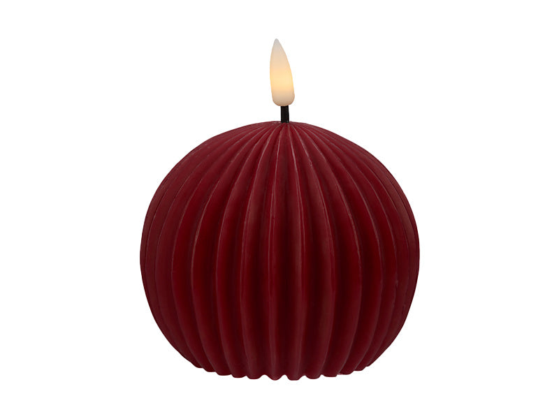 Let's Get Lit Linea LED Round Wax Candle Cherry Gift Boxed
