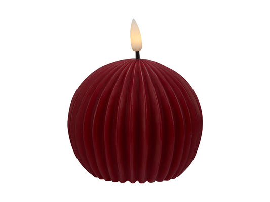 Let's Get Lit Linea LED Round Wax Candle Cherry Gift Boxed