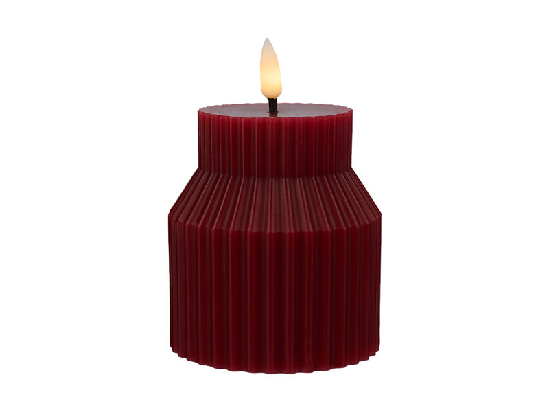 Let's Get Lit Linea LED Sculptural Wax Candle Cherry Gift Boxed
