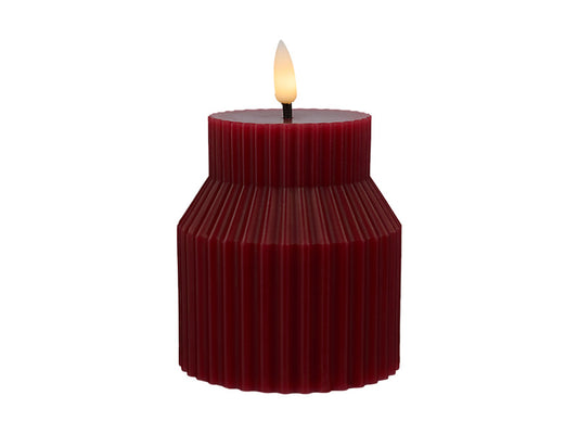 Let's Get Lit Linea LED Sculptural Wax Candle Cherry Gift Boxed