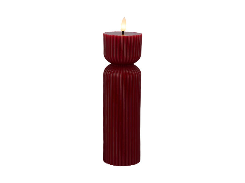 Let's Get Lit Linea LED Sculptural Wax Candle Cherry Gift Boxed