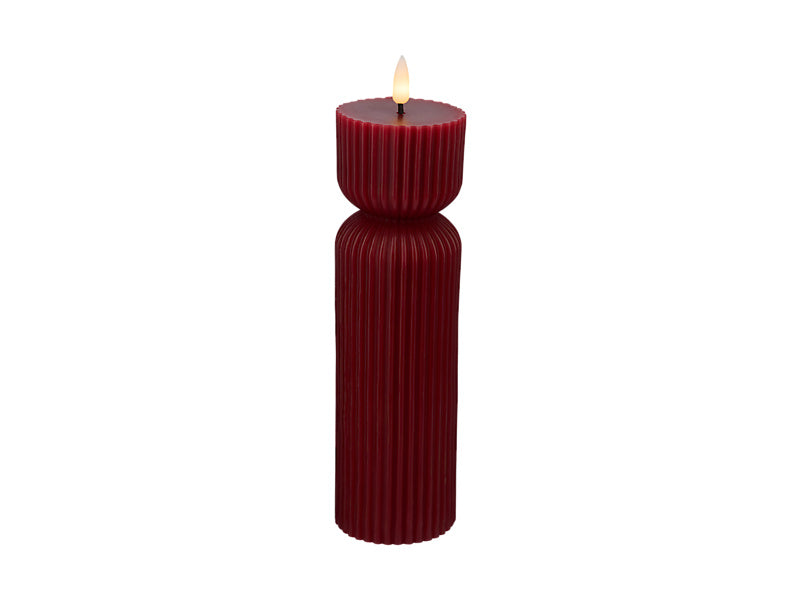 Let's Get Lit Linea LED Sculptural Wax Candle Cherry Gift Boxed