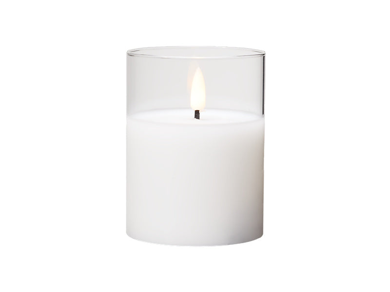 Let's Get Lit LED Flameless Candle Glass Hurricane Gift Boxed