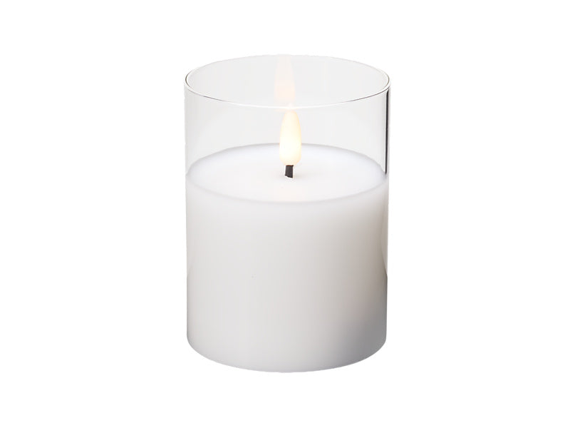 Let's Get Lit LED Flameless Candle Glass Hurricane Gift Boxed