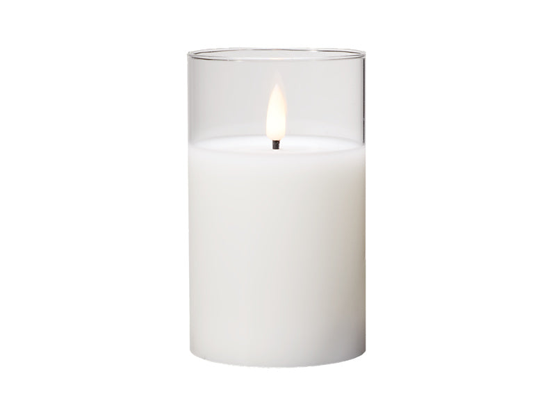 Let's Get Lit LED Flameless Candle Glass Hurricane Gift Boxed