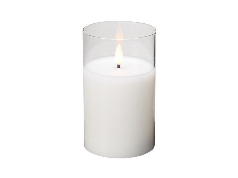 Let's Get Lit LED Flameless Candle Glass Hurricane Gift Boxed