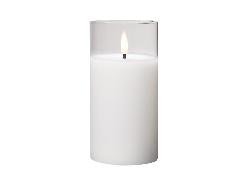 Let's Get Lit LED Flameless Candle Glass Hurricane Gift Boxed