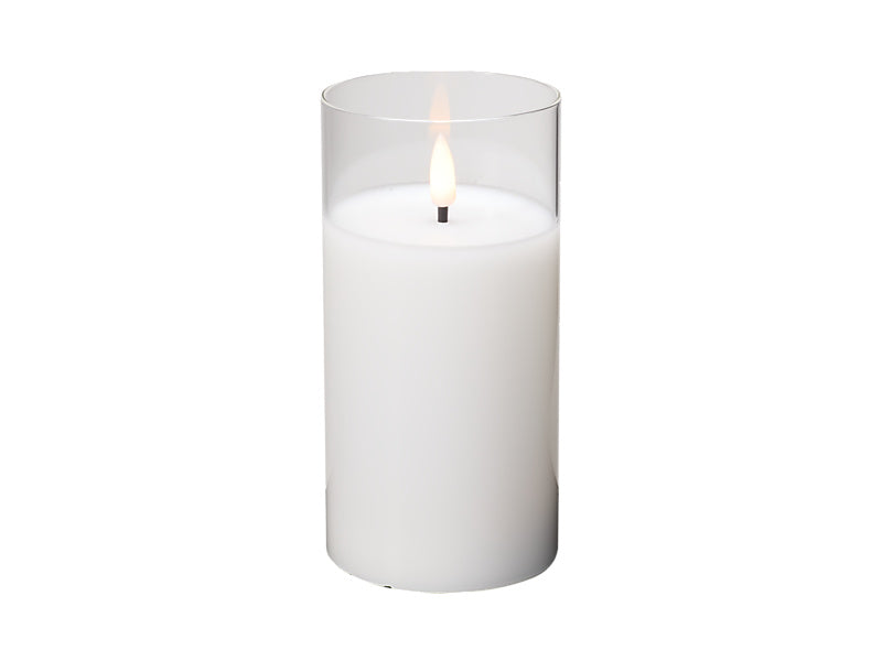 Let's Get Lit LED Flameless Candle Glass Hurricane Gift Boxed