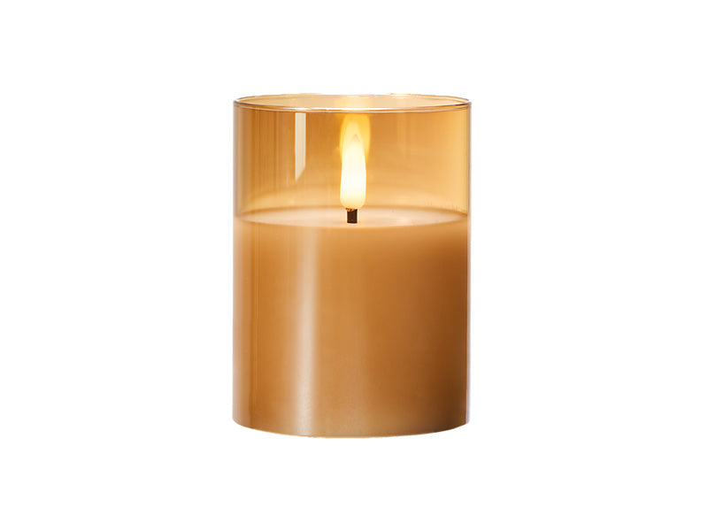 Let's Get Lit LED Flameless Candle Glass Hurricane Gift Boxed