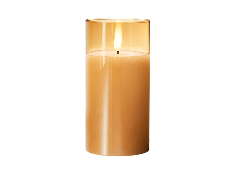 Let's Get Lit LED Flameless Candle Glass Hurricane Gift Boxed