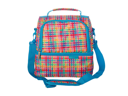 Kasey Rainbow Be Kind Insulated Lunch Bag Plaid