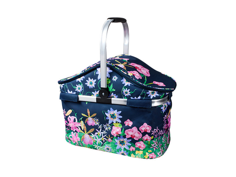 Tropical Twilight Insulated Picnic Carry Basket