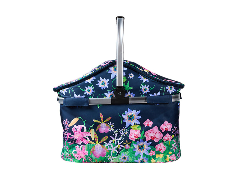 Tropical Twilight Insulated Picnic Carry Basket