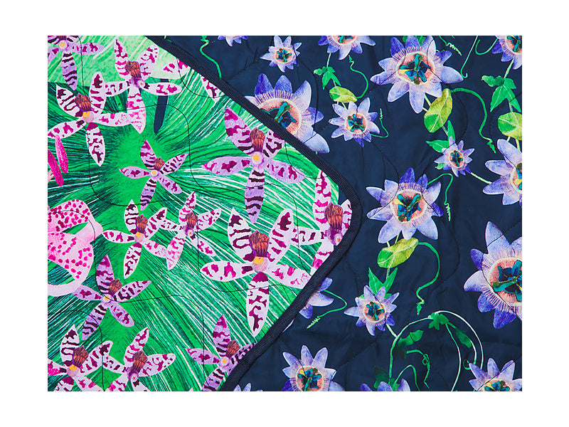 Tropical Twilight Reversible Picnic Blanket