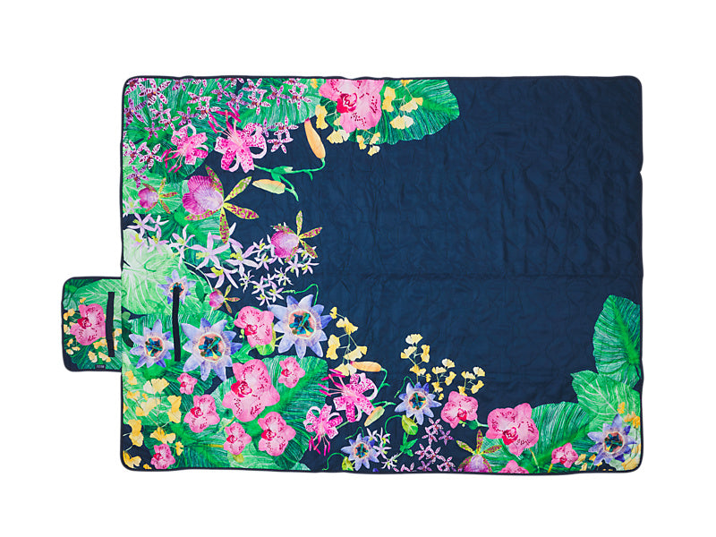 Tropical Twilight Reversible Picnic Blanket