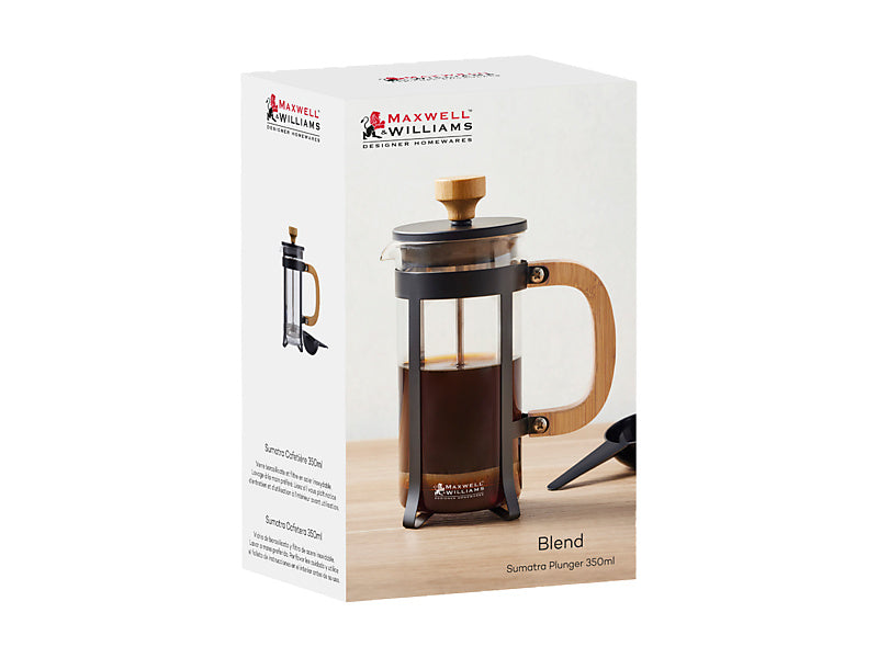 Blend Sumatra Plunger 350ML Black / Bamboo Gift Boxed