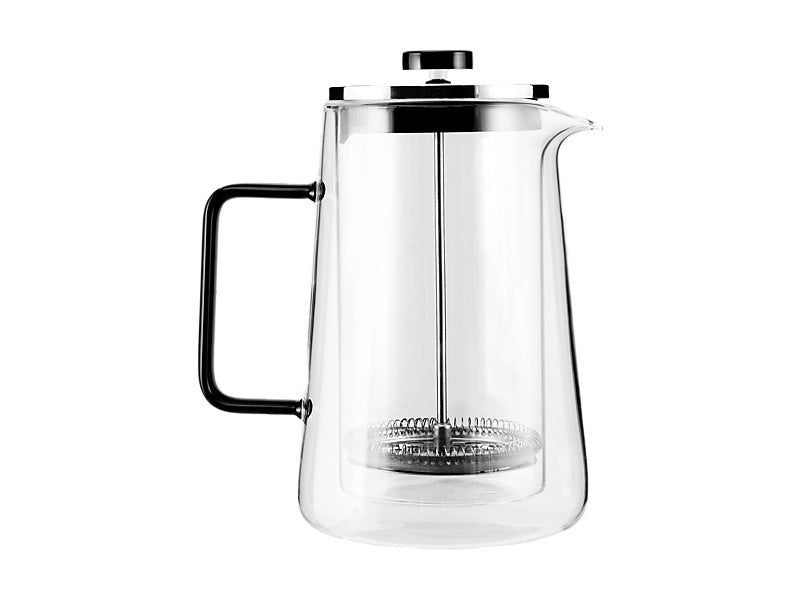 Blend Noir Double Wall Plunger Clr/Blk Gift Boxed