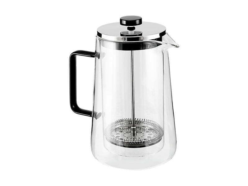 Blend Noir Double Wall Plunger Clr/Blk Gift Boxed