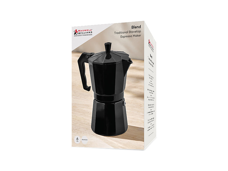 Blend Traditional Stovetop Espresso Maker 6cup Gift Boxed