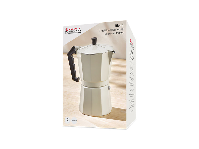 Blend Traditional Stovetop Espresso Maker 9cup Gift Boxed