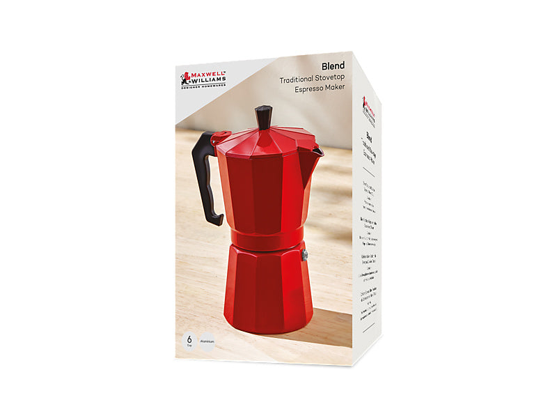 Blend Traditional Stovetop Espresso Maker 6cup Gift Boxed