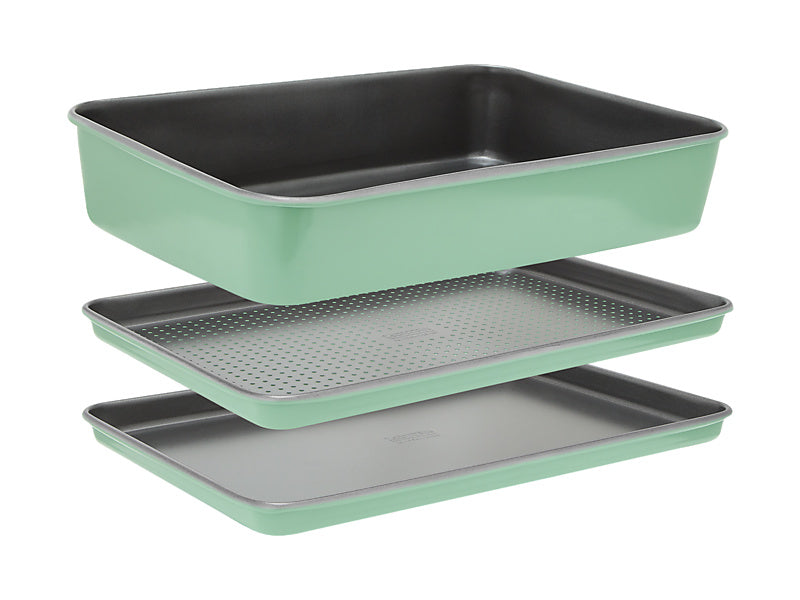 BakerMaker Non-Stick Roasting Set of 3 Gift Boxed