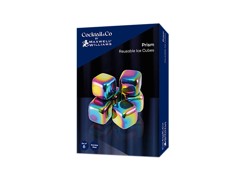 Cocktail & Co Prism Reusable Ice Cubes Set of 6
