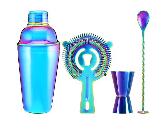 Cocktail & Co Prism Cocktail Shaker 4 Piece Set Gift Boxed