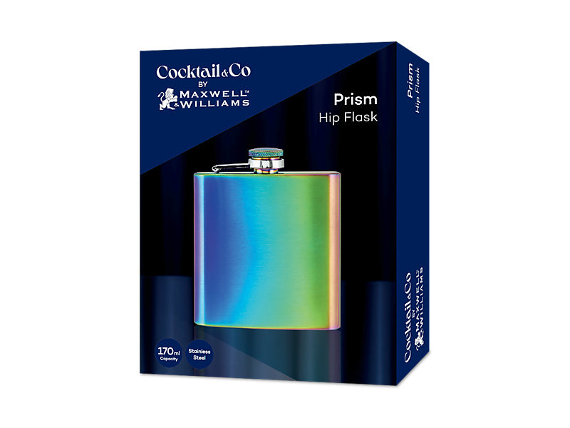 Cocktail & Co Prism Hip Flask Gift Boxed