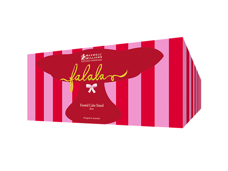 Fa la la Footed Cake Stand Gift Boxed