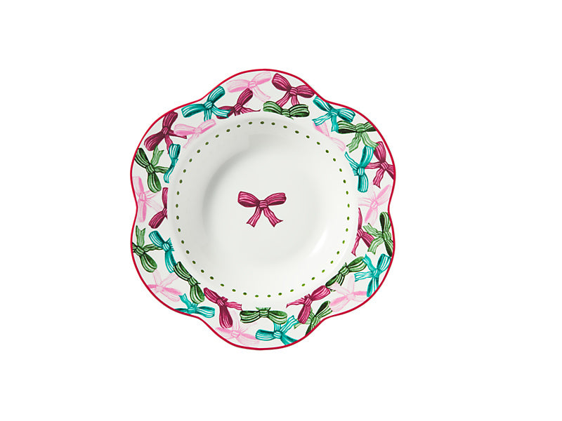 Fa la la Scallop Rim Dinner Set 12pc Gift Boxed