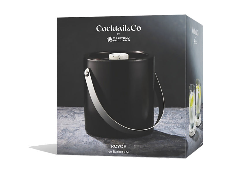 Cocktail & Co Royce Ice Bucket Blk/Terz Gift Boxed