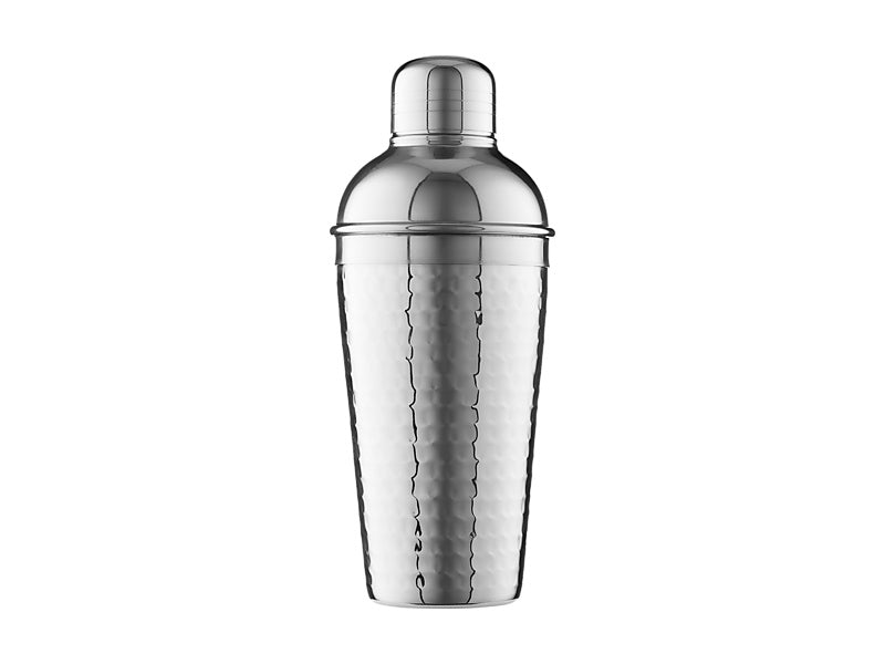 Cocktail & Co Lexington Hammered Cocktail Shaker Silver Gift Boxed