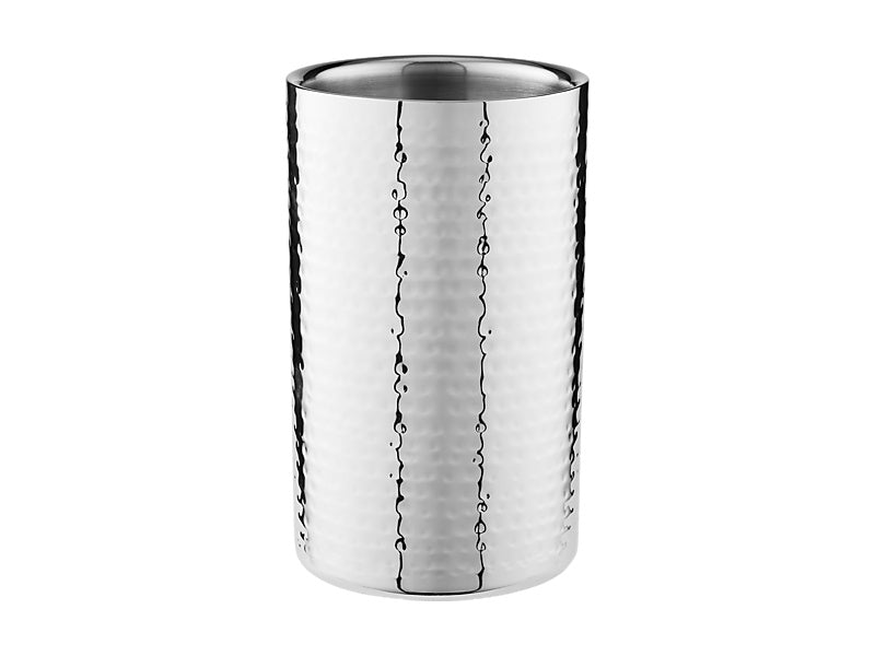 Cocktail & Co Lexington Hammered Wine Cooler Silver Gift Boxed