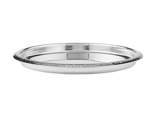 Cocktail & Co Lexington Hammered Round Tray Silver Gift Boxed