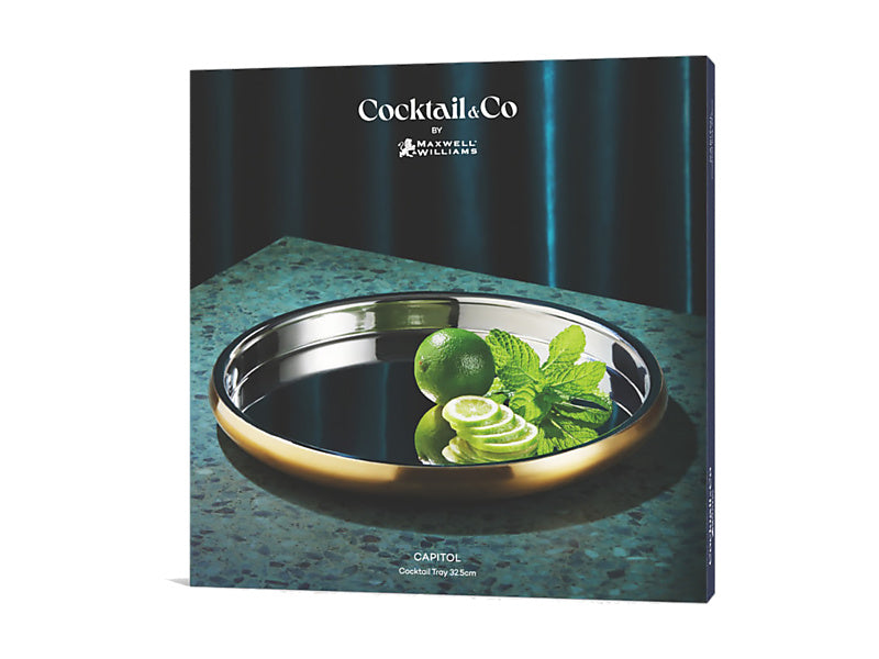 Cocktail & Co Capitol Round Tray Gift Boxed