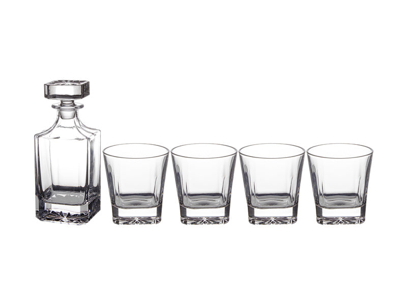 Diamante Whisky Set 5pc Gift Boxed