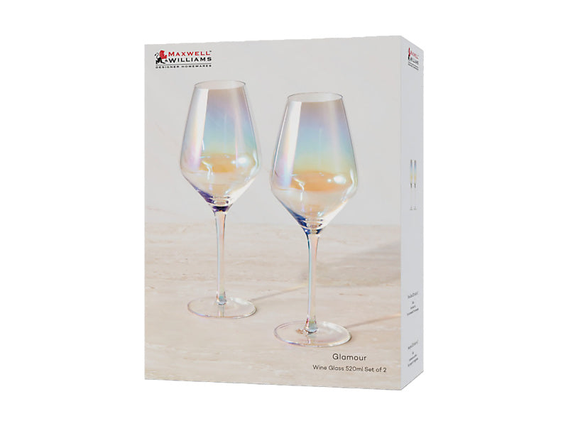 Glamour Wine Glass Set of 2 Gift Boxed