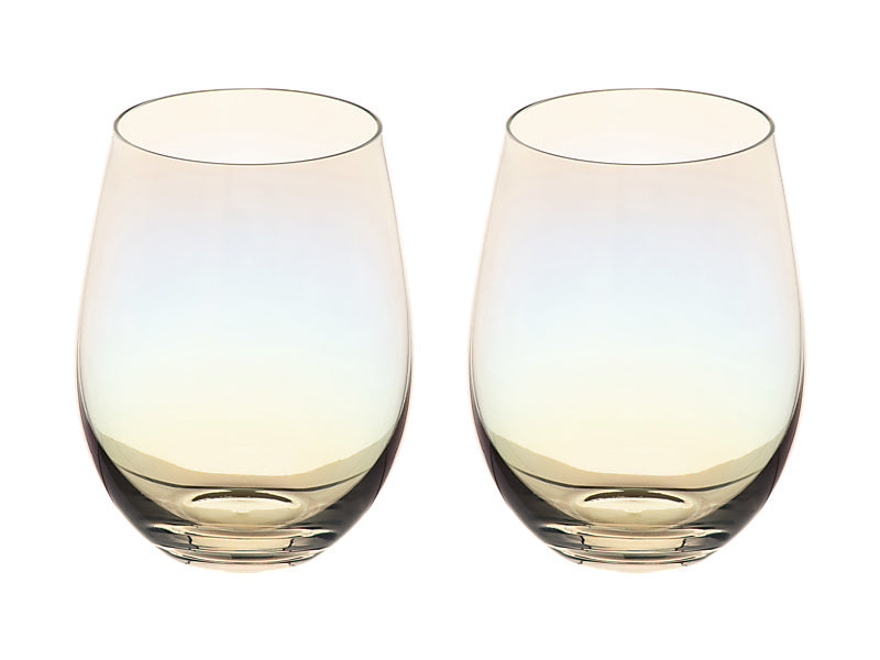 Glamour Stemless Glass Set of 2 Gift Boxed