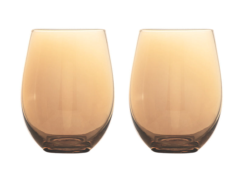 Glamour Stemless Glass Set of 2 Gift Boxed