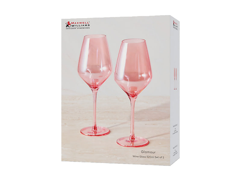 Glamour Wine Glass Set of 2 Gift Boxed